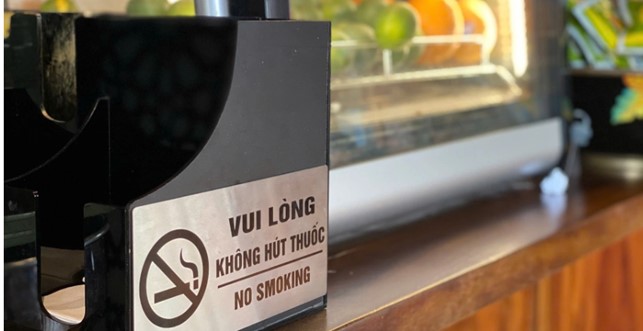 Nhiều quán cà phê, nhà hàng, khu vui chơi chủ động tuyên truyền phòng, chống tác hại thuốc lá